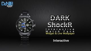 Dark ShockR HD Watch Face, Widget & Live Wallpaper screenshot 1