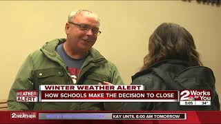How schools make the decision to close