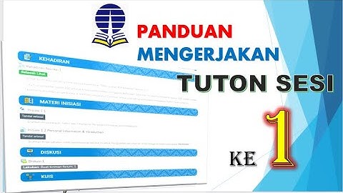 TUTON UT SESI 1