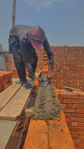 Making a nine-inch brick wall construction warking civil engineering #ytshorts #shorts #viral