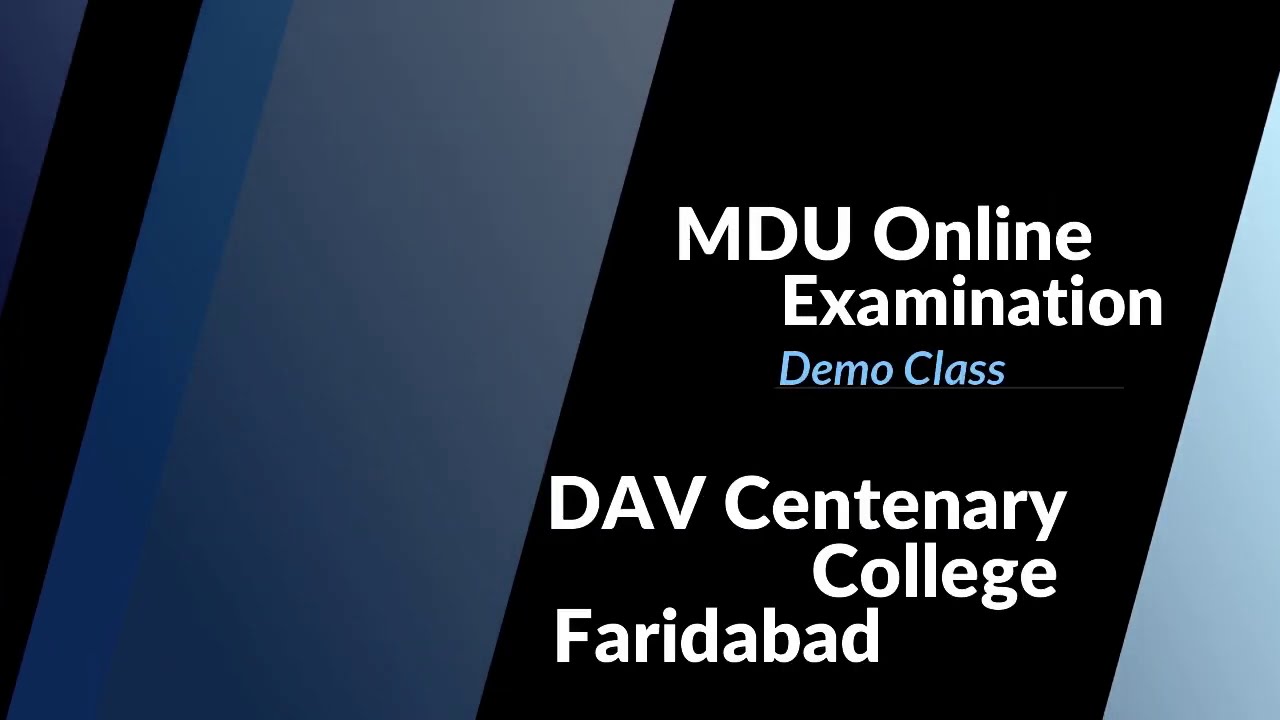 MDU Online (PG) Exam Training