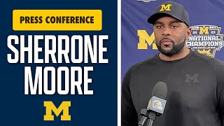 Sherrone Moore Press Conference: Michigan QB Battle, Recruiting Spring Ball Recap | Wolverines