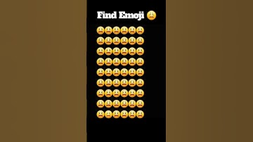 Find Emoji challenge part 18 #find #mindgames