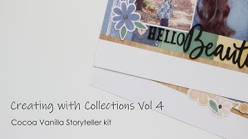 "Hello Beautiful" | Creating with Collections Vol 4 | Scrapbook Process Video