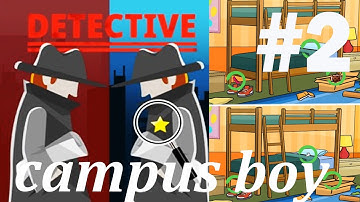 Find The Differences - The Detective Answers: Campus Boy Level 1- 10