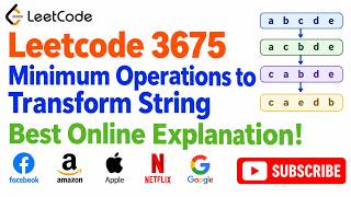 Information Leetcode 3675  Minimum Operations to Transform String Update
