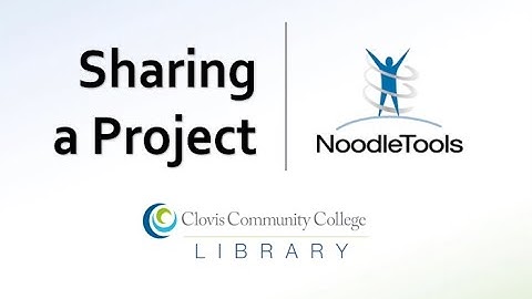 Sharing a Project in NoodleTools