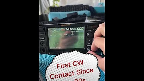 First CW Contact in YEARS