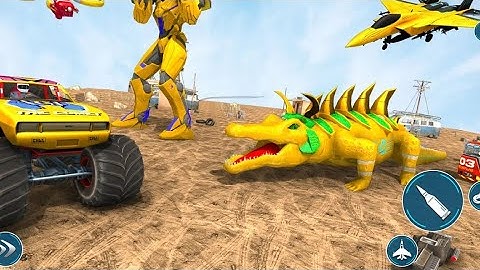 Crocodile Robot Jet Transform- Android Gameplay