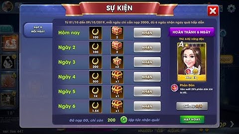 Cờ Cá Ngựa ZingPlay Mùa 4 | Hướng dẫn - Nạp G mỗi ngày (Cập nhật tháng 10/2019)