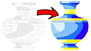Bis Size Wala Vase Ko Colouring Kiya Polygon Number Game  screenshot 5