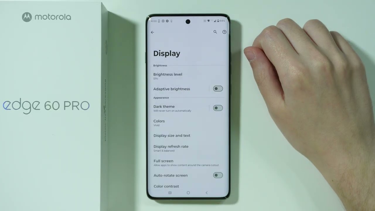 Motorola Edge 60 Pro: How to Turn ON/OFF Automatic Brightness (Adaptive Screen Brightness)