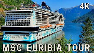 MSC  EURIBIA 4K - Walkthrough - all decks - ship tour