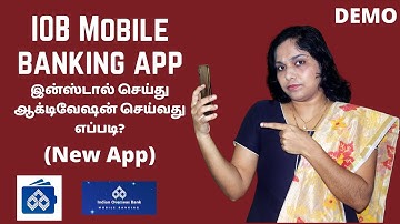 How to Install Indian Overseas Bank Mobile banking app and Activate IOB Mobile Banking Demo in Tamil