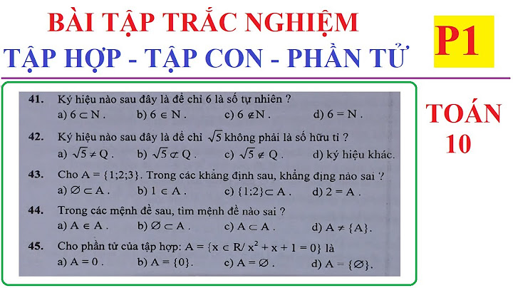 Tập hợp rỗng chứa bao nhiêu phần tử