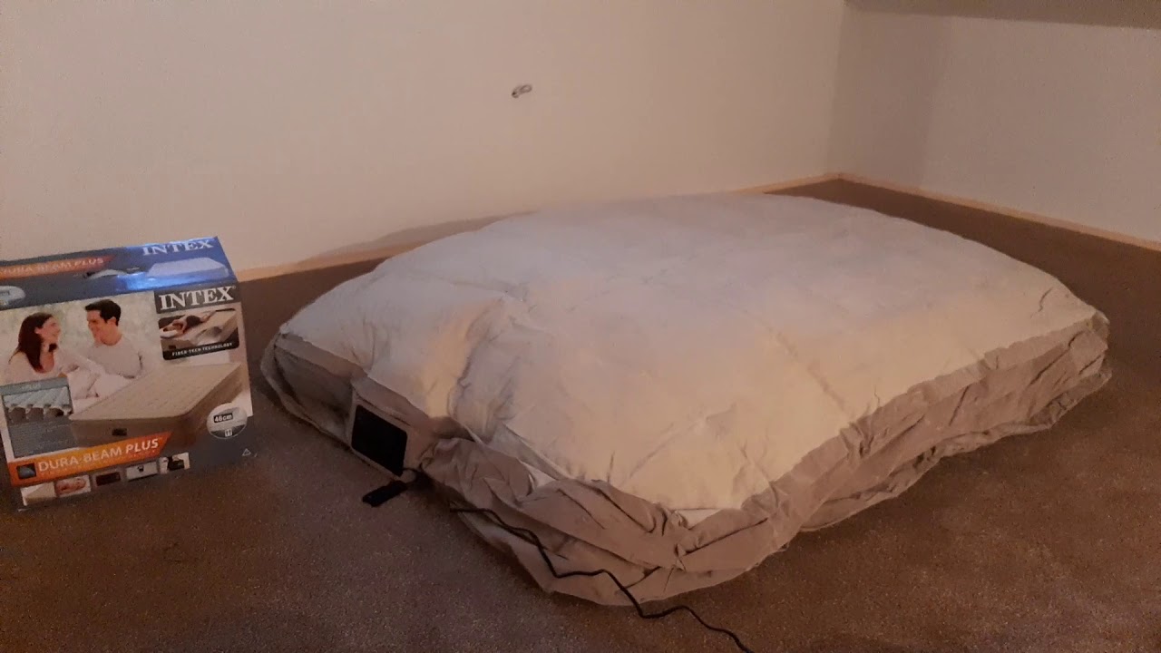Intex dura beam plus air bed review YouTube