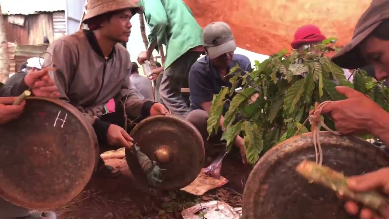 cồng chiêng phong tục người jarai (leo vlog)