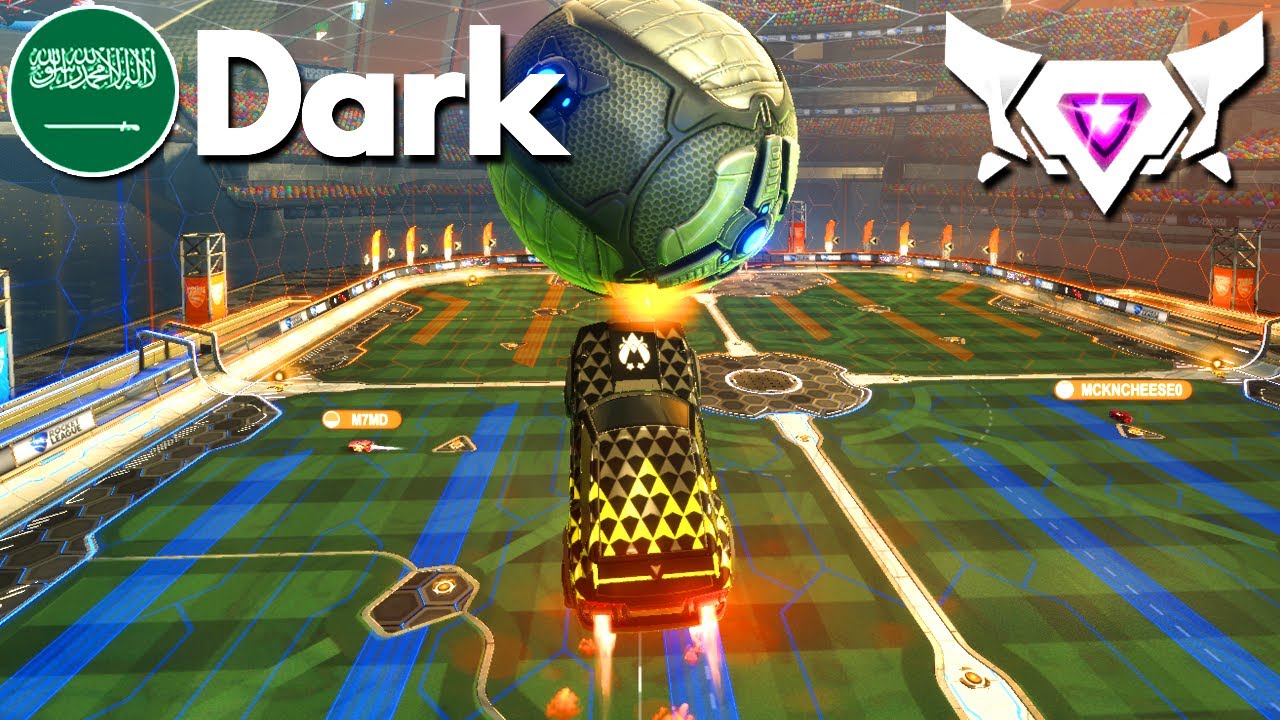 1 HOUR of DARK Rocket League Gamplay (SSL 2v2) 🚀🔥