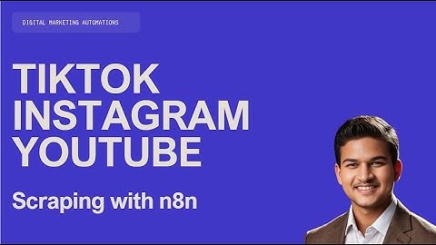 How to Scrape Tiktok, Instagram, and Youtube SUPER FAST using N8n Automations