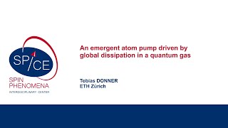 Talks - Dissipative Phases of Entangled Quantum Matter - Tobias DONNER, ETH Zürich