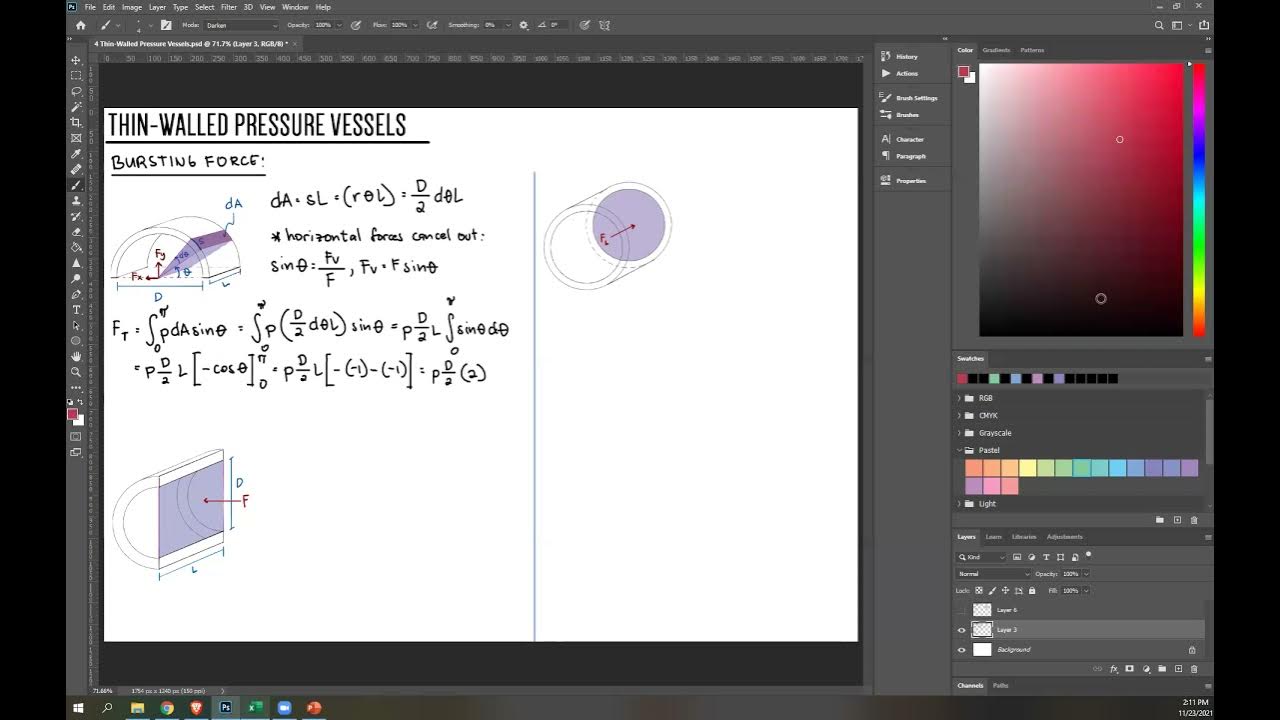 Strength of Materials Lesson 4 ThinWalled Pressure Vessels (1/2