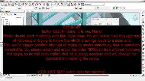 Modeling and Design of RC Buildings in Autodesk Robot | Part 15: Modeling the Car Ramp