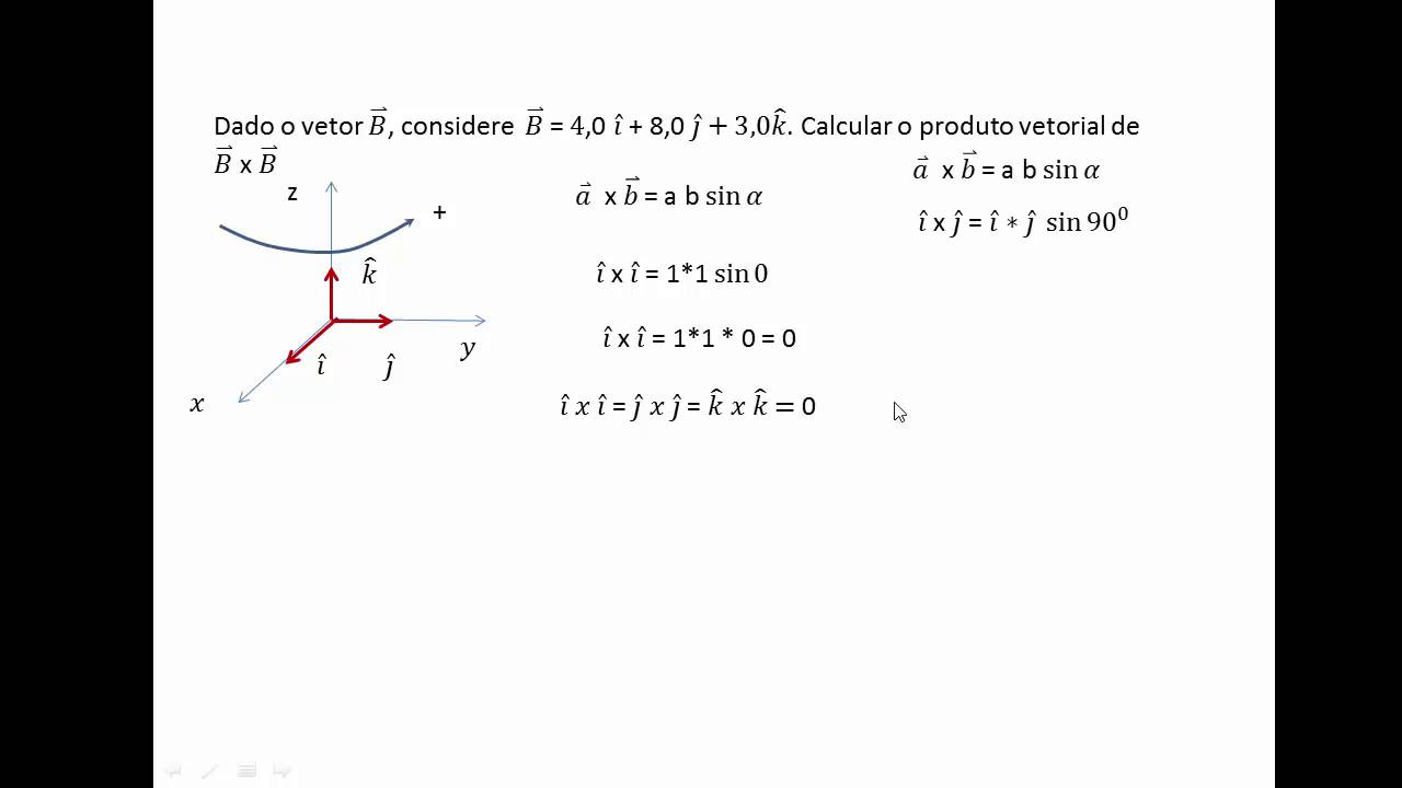 Vetores e escalares Calcular o produto vetorial de 𝐵 x 𝐵 (Parte 5) YouTube Vetores e escalares Calcular o produto vetorial de 𝐵 x 𝐵 (Parte 5) YouTube