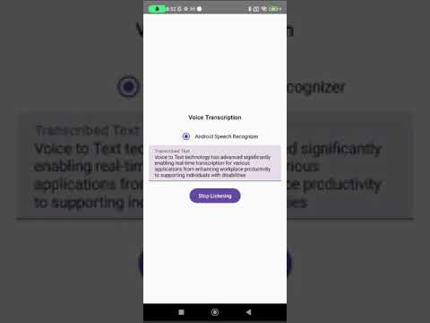 Real-Time Speech Transcription