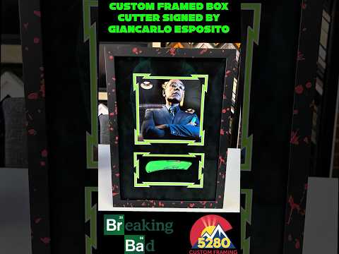 Custom Framed Gus Fring ‘Breaking Bad’ Box Cutter Shadowbox