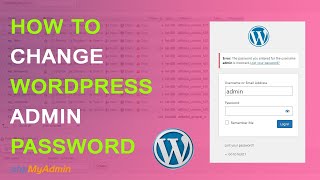 How to change wordpress admin password How to change wordpress password How to change wordpress admin password How to change wordpress password