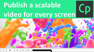 Publish captivate video for every screen size