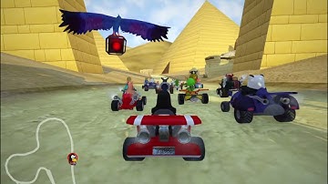 SuperTuxKart - Shifting Sands, 20 laps, reverse