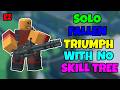 SOLO FALLEN Triumph With No Skill Tree And No Special Towers | TDS Tower Defense Simulator