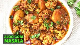 Aloo Gobi Masala-Aloo Gobhi Ki Sabzi--Phool kopir Dalna-Masaledar Aloo Gobi-Cauliflower Potato Curry