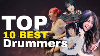 🔥 TOP 10 BEST JAPANESE FEMALE DRUMMERS | THE GREATEST WOMEN BEHIND THE DRUMS 🔥