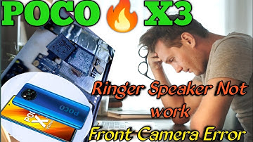 Poco-X3 Ringer speaker,Front Camera Error Solution|Poco-X3 Camera Error Problem #Noor Mobile Fixer