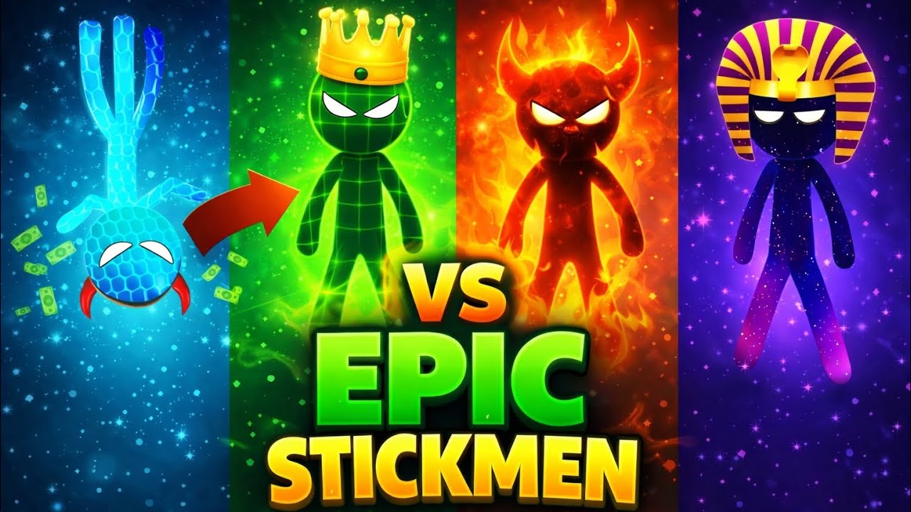 CRAZY STICKMEN VS EPIC STICKMEN 😱 who is won 🔥
