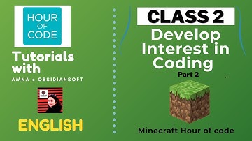 Coding for Beginners - Class 2 | Develop interest in Coding with Minecraft Part 2 (English)