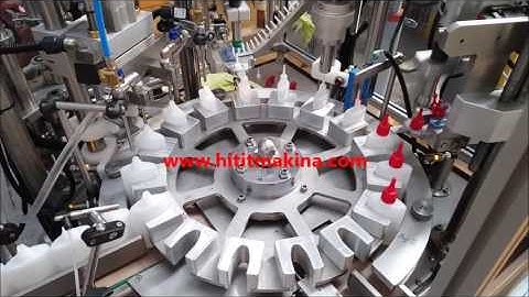 Full Automatic Super Glue MDF Filling Capping Labeling