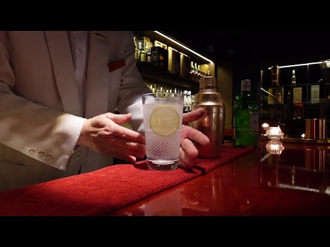 バーテンダースクール校長がカクテルを作るだけの動画【ギムレットハイボール・Gimlet highball】
