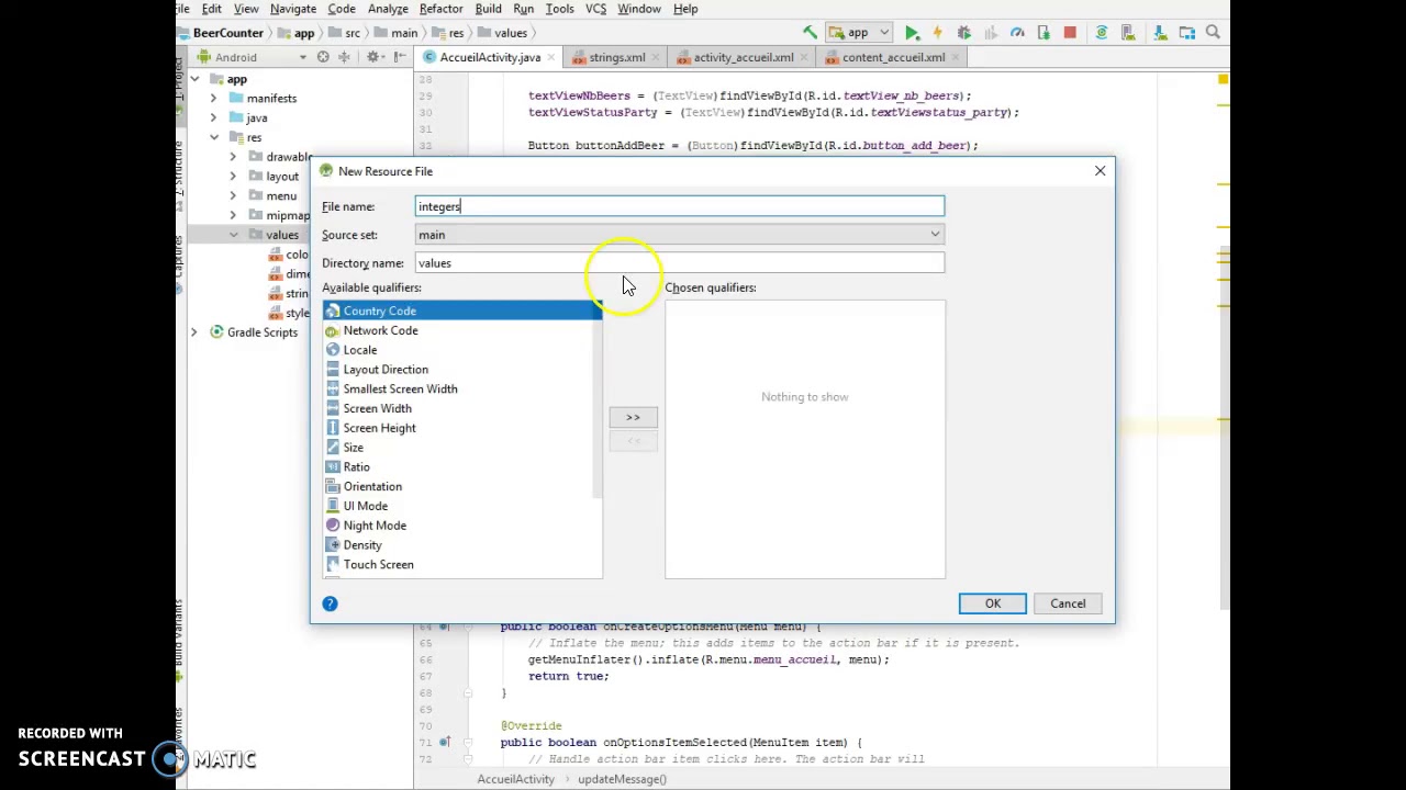 Beer Counter - 5 Gestion des messages: string array