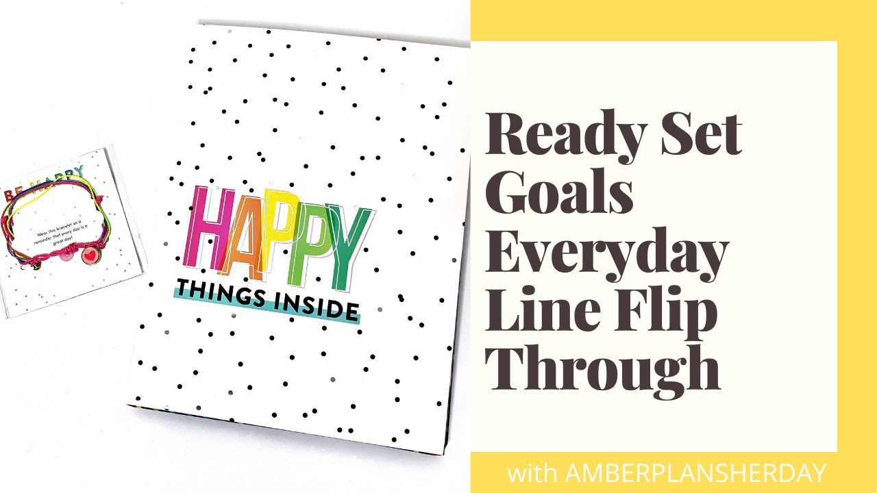 Happy Planner Ready Set Goals Everyday Line Flip Through