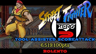 【TAS】ストリートファイターZERO2　ロレントでスコアアタック【簡易解説アリ】