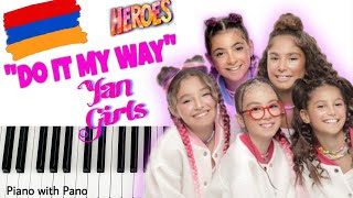 Yan Girls - Do It My Way | Armenia 🇦🇲 | Piano Cover | Junior Eurovision 2023