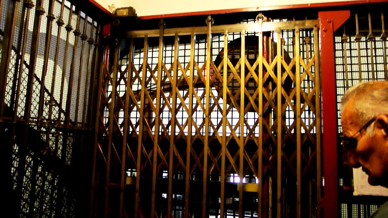 1892 OTISFensom manually controlled gated birdcage elevator 2