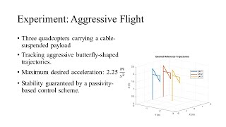 Passivity-Based Control of Multiple Quad-Rotors Carrying a Payload with Cables - Aggressive Flight