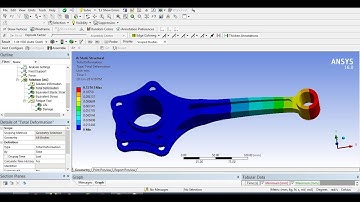 Analysis of Connecting Rod - ANSYS  | static structural | C