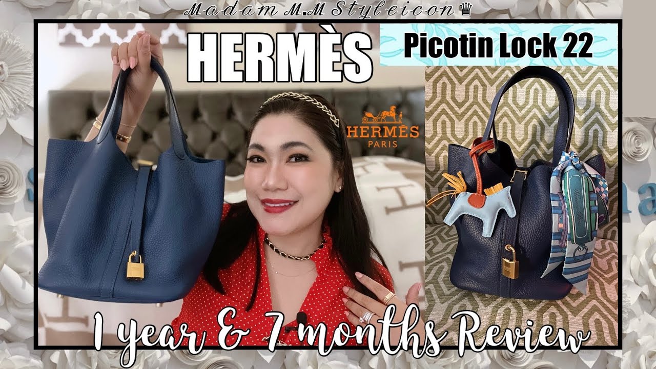 DESIGNER HANDBAG REVIEW - Hermes Picotin 22 (Worth the price? What does it  hold?)