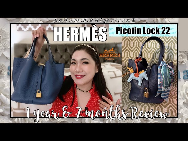 HERMES PICOTIN 18 REVIEW *is it worth it, what fits, wear and tear, would  buy again?* FashionablyAMY 
