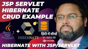 #6. JSP Servlet Hibernate CRUD Example MYSQL | Hibernate With Web Project Using Servlet & Jsp